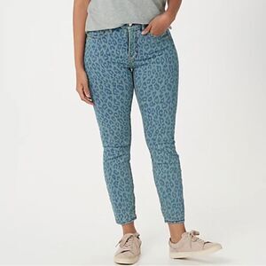 Jen7 by 7 for All Mankind Ankle Skinny - Sunrise Leopard